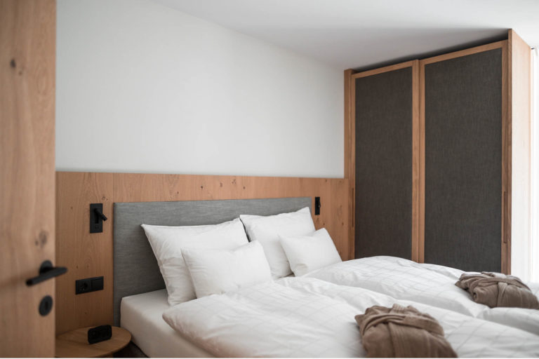 Sunnseit Ulten Ferienwohnung Apartment Schlafzimmer