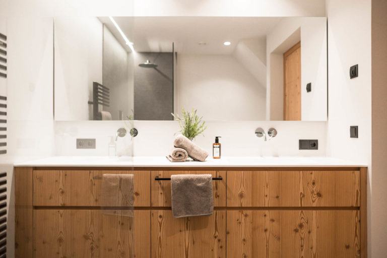 Sunnseit Ulten Ferienwohnung Apartment Bad
