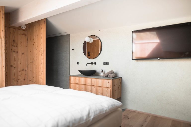 Sunnseit Ulten Ferienwohnung Apartment Schlafzimmer A